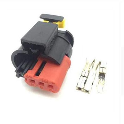 Davitu Cables, Adapters & Sockets - 5 pcs 3 Pin Waterproof Auto Wire Connector Sealed Sensor Fuel/Diesel Injector Ignition coil Connector AMP Tyco - (Color Name: 5)
