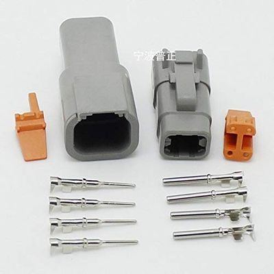 Davitu Cables, Adapters & Sockets - 2sets - Car waterproof connector DTM04-2P 3P 4P 6P 8P12P DTM06-2S 3S 4S 6S 8S12S 2pin3pin4pin6pin8pin12pin - (Color Name: 4pin)
