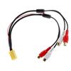 Davitu Cables, Adapters & Sockets - Dewtreetali Mini 6 Pin ISO Adapter Aux Line Out Cabel 4 RCA Plug for VW Seat Skoda VDO Audi Ford Subwoofer view 3