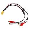 Davitu Cables, Adapters & Sockets - Dewtreetali Mini 6 Pin ISO Adapter Aux Line Out Cabel 4 RCA Plug for VW Seat Skoda VDO Audi Ford Subwoofer view 4