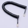Davitu Cables, Adapters & Sockets - Home Office Use Black Telephone Handset Phone Extension Cord Curly Cable Wire 6.5ft view 2