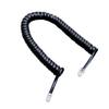 Davitu Cables, Adapters & Sockets - Home Office Use Black Telephone Handset Phone Extension Cord Curly Cable Wire 6.5ft view 3