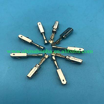 Davitu Cables, Adapters & Sockets - 50pcs 967542-1 Female Terminal 3.5 Series Pins Car Splices Wire Terminal Crimp Pins Non-insulated Auto Plug - (Color Name: 100pcs)