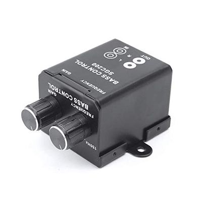 Davitu Cables, Adapters & Sockets - Car Audio Metal Black Regulator Amplifier Bass Subwoofer Stereo Equalizer Controller 4 RCA