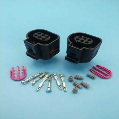 Davitu Cables, Adapters & Sockets - 5/10/20/50/100 pcs 6Pin PLUG 1J0973713 CONNECTOR case 000979132E Wiper Washer Fluid Pump Pigtail Wiring Plug Connector - (Color Name: 100)