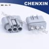 Davitu Cables, Adapters & Sockets - Grey 3pin car waterproof auto wiring harness connector(6.3) male and female automobile fan socket plug QLW-A-3F-B QLW-A-3F-GR QLW - (Color Name: 5set) view 3
