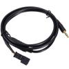 Davitu Cables, Adapters & Sockets - For BMW BM54 E39 E38 E46 E53 X5 New 3.5mm 3 Pin Female Black AUX Audio Input Kit Adapter Music Cable Wire view 1