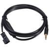 Davitu Cables, Adapters & Sockets - For BMW BM54 E39 E38 E46 E53 X5 New 3.5mm 3 Pin Female Black AUX Audio Input Kit Adapter Music Cable Wire view 3
