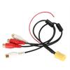 Davitu Cables, Adapters & Sockets - Mini 6 Pin ISO Adapter Aux Line Out 4 Chinch Kabel 4 RCA Plug for VW Seat Skoda VDO Audi Ford view 4