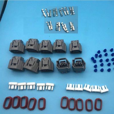 Davitu Cables, Adapters & Sockets - 5/10/20/50/100 pcs iing 10 pcs/lots 2 Way/Pin Ignition Coil Plug Socket Female Connector for Hyundai 7283-7020-10 - (Color Name: 20)
