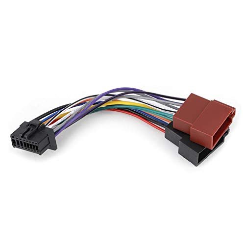 Davitu Cables, Adapters & Sockets - Car Stereo Harness 16pin Port to Mini Iso 8pin Plug Wiring Cable Adapter Fits for Pioneer 2003-on