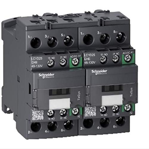 Davitu Cables, Adapters & Sockets - TeSys D Green series AC/DC universal 3P reversible contactors 25A 48-130 V AC/DC LC2D25EHE