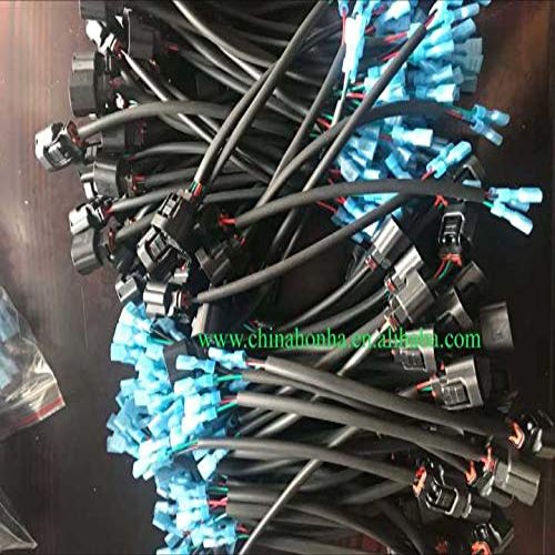 Davitu Cables, Adapters & Sockets - 5/10/20/50/100 pcs 7283-8730-30 3 pin waterproof housing connector wire harness with 20cm 20AWG wire - (Color Name: 50 pcs)