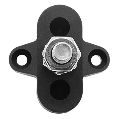 Davitu Cables, Adapters & Sockets - New DC 48V Car Bus Bar Power Terminal Block Auto RV Boat Heavy Duty M8 Positive Power Distribution Stud Terminal With Screws - (Color Name: Black)