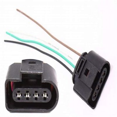 Davitu Cables, Adapters & Sockets - Ignition Coil 4 Pin 1J0973724 Connector Repair Kit 1J0 973 724 Adapter wire harness loom - (Color Name: 100pcs)