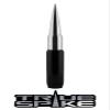 TRUE SPIKE 9 inch Black Silver TIP PENETRATOR Fat Bullet Antenna with Anti-Theft + Copper Coil in Heavy Gauge CNC Machined Billet Aluminum Short Compatible with Ford Ranger view 1