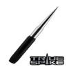 TRUE SPIKE 9 inch Black Silver TIP PENETRATOR Fat Bullet Antenna with Anti-Theft + Copper Coil in Heavy Gauge CNC Machined Billet Aluminum Short Compatible with Ford Ranger view 4