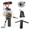 Movo Smartphone Video Rig with Tripod, Shotgun Microphone, Grip Handle, Wrist Strap Compatible with iPhone, Android and Other Smartphones - Perfect for TIK Tok or Vlogging Equipment view 1