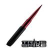 TRUE SPIKE 9 inch BLACK RED TIP PENETRATOR FAT BULLET ANTENNA with ANTI-THEFT + COPPER COIL in Heavy Gauge CNC Machined Billet Aluminum Short Compatible with GMC SIERRA 1500 2500 3500 view 4