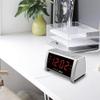 HANNLOMAX HX-138CR Alarm Clock Radio, PLL AM/FM Radio with Preset Stations, 1.4" Red LED Display, Dual Alarm, AC Operation only. (Silver) view 2