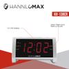 HANNLOMAX HX-138CR Alarm Clock Radio, PLL AM/FM Radio with Preset Stations, 1.4" Red LED Display, Dual Alarm, AC Operation only. (Silver) view 4