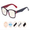 CessBlu Blue Light Filter Eyeglasses Readers,Anti Blue Rays,UV Protection,Computer Reading Glasses for Men Women(Black-Red) +3.5 view 2