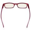 CessBlu Blue Light Filter Eyeglasses Readers,Anti Blue Rays,UV Protection,Computer Reading Glasses for Men Women(Black-Red) +3.5 view 4