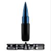 TRUE SPIKE 9 inch Black Blue TIP PENETRATOR Fat Bullet Antenna with Anti-Theft + Copper Coil in Heavy Gauge CNC Machined Billet Aluminum Short Compatible with Ford F150 F250 F350 F-Series Trucks view 1
