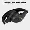 ZOOFEED Portable Personal FM Radio Headphones with Best Reception, Wireless Headset FM Radio Ear Muffs for Walking, Jogging Powered by 2 AA Batteries(Not Included) -Black view 2
