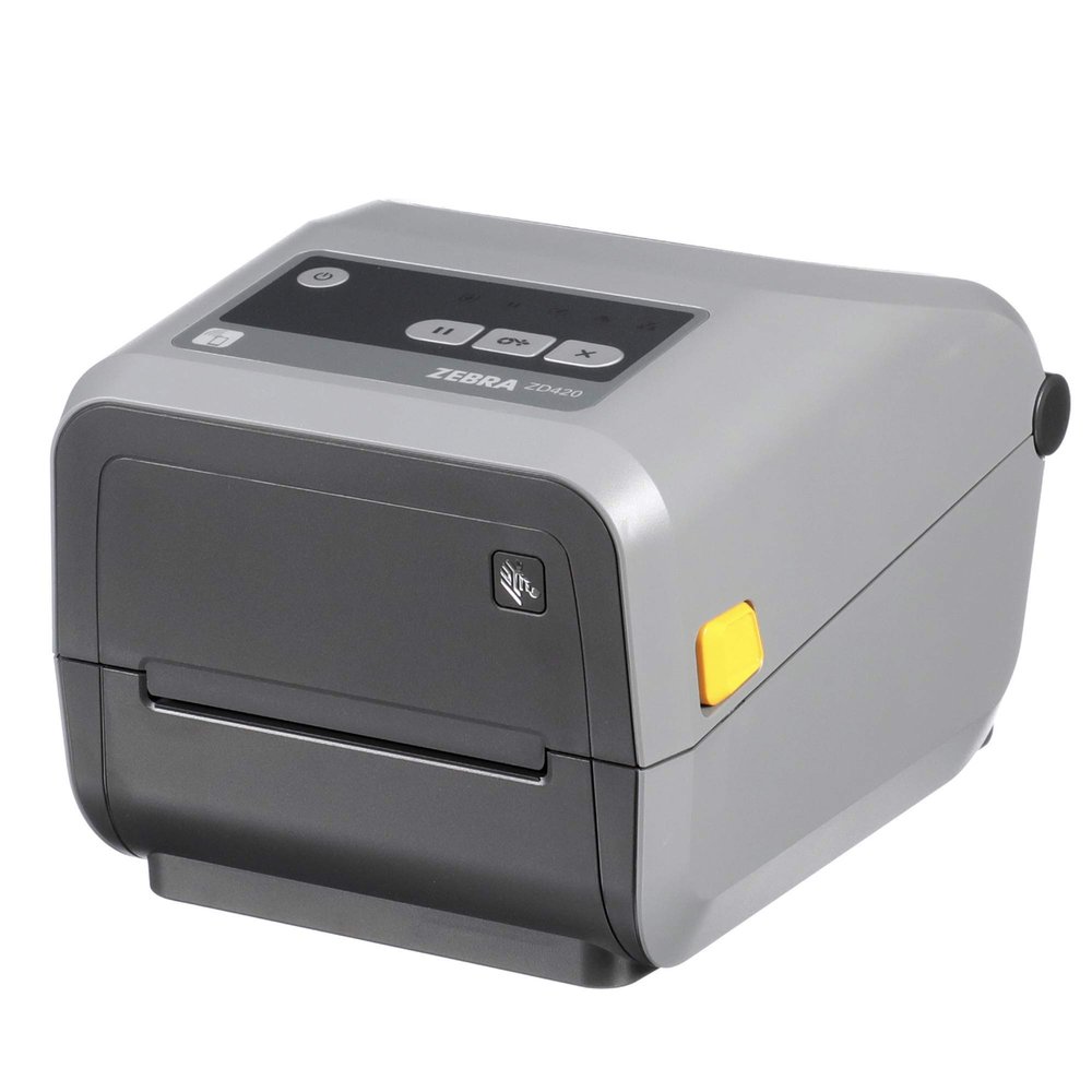 Zebra - ZD420c-Ribbon-Cartridge Desktop Printer for Labels and Barcodes - Print Width 4 in - 203 dpi - Interface: Wifi, Bluetooth, USB - ZD42042-C01W01EZ (Renewed)