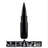 TRUE SPIKE 9 inch BLACK PENETRATOR FAT BULLET ANTENNA with ANTI-THEFT + COPPER COIL in Heavy Gauge CNC Machined Billet Aluminum Short Compatible with Nissan Titan view 1