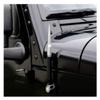 TRUE SPIKE 9 inch BLACK SILVER TIP PENETRATOR FAT BULLET ANTENNA with ANTI-THEFT + COPPER COIL in Heavy Gauge CNC Machined Billet Aluminum Short Compatible with Jeep Gladiator JT view 2
