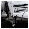TRUE SPIKE 9 inch BLACK GUNMETAL TIP PENETRATOR FAT BULLET ANTENNA with ANTI-THEFT + COPPER COIL in Heavy Gauge CNC Machined Billet Aluminum Short Compatible with Jeep Gladiator JT view 2