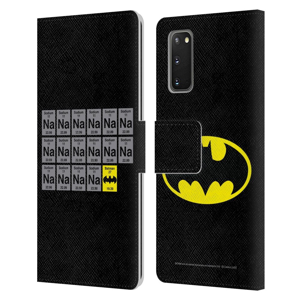 Head Case Designs Officially Licensed Batman DC Comics Na Na Na Na Logos Leather Wallet Case Compatible with Samsung Galaxy S20 / S20 5G