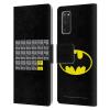 Head Case Designs Officially Licensed Batman DC Comics Na Na Na Na Logos Leather Wallet Case Compatible with Samsung Galaxy S20 / S20 5G view 1
