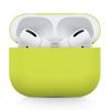 2024 Upgradation Silicon Cover Skin Compatible with Airpods Pro Ultra-Thin Soft Case Protection No Keychain (Yellow) view 1