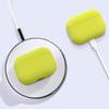 2024 Upgradation Silicon Cover Skin Compatible with Airpods Pro Ultra-Thin Soft Case Protection No Keychain (Yellow) view 3