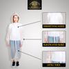 BP TRENDZ Rain Ponchos for Adults 2 Packs, Reusable Rain Jacket Men and Women, Waterproof with Drawstring Hood, Portable Emergency Rain Poncho for Adults  White view 3
