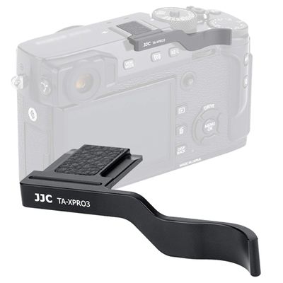JJC TA-XPRO3 Thumbs Up Grip for Fuji X-Pro3 X-Pro2 X-Pro1 Camera, Hot Shoe Thumb Grip Comaptible with Fujifilm XPro3 XPro2 XPro1, Made of Premium Aluminium Alloy, Silicone pad Size 66.128.39mm