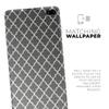 DesignSkinz Gray & White Seamless Morocan Pattern | Protective Vinyl Decal Wrap Skin Cover Compatible with The Samsung Galaxy S9 (Full-Body, Screen Trim & Back Glass Skin) view 2