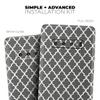 DesignSkinz Gray & White Seamless Morocan Pattern | Protective Vinyl Decal Wrap Skin Cover Compatible with The Samsung Galaxy S9 (Full-Body, Screen Trim & Back Glass Skin) view 4