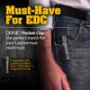 Donk! Pocket Clip for Wave, Wave Plus+, Alpha, Surge & Charge AL, ALX, Ti, XTi - Titanium TC4 - Custom Designs - Quick Release - Extra Carry Options - 'Numb Skulls' view 2