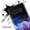 DesignSkinz Purple Blue and Pink Cloud Galaxy | Protective Vinyl Decal Wrap Skin Cover Compatible with The Samsung Galaxy S20 Plus (Full-Body, Screen Trim & Back Glass Skin) view 3