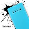 DesignSkinz Solid Turquoise Blue | Protective Vinyl Decal Wrap Skin Cover Compatible with The Samsung Galaxy S20 Plus (Full-Body, Screen Trim & Back Glass Skin) view 3