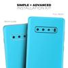DesignSkinz Solid Turquoise Blue | Protective Vinyl Decal Wrap Skin Cover Compatible with The Samsung Galaxy S20 Plus (Full-Body, Screen Trim & Back Glass Skin) view 4