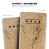 DesignSkinz Raw Wood Planks V5 | Protective Vinyl Decal Wrap Skin Cover Compatible with The Samsung Galaxy S20 Plus (Full-Body, Screen Trim & Back Glass Skin) view 4