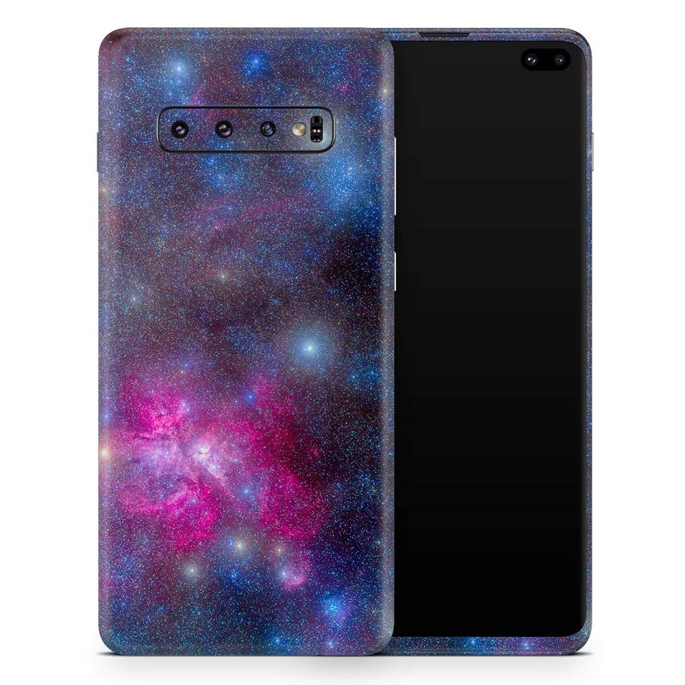 DesignSkinz Pink & Blue Galaxy | Protective Vinyl Decal Wrap Skin Cover Compatible with The Samsung Galaxy S20 Plus (Full-Body, Screen Trim & Back Glass Skin)