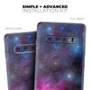 DesignSkinz Pink & Blue Galaxy | Protective Vinyl Decal Wrap Skin Cover Compatible with The Samsung Galaxy S20 Plus (Full-Body, Screen Trim & Back Glass Skin) view 4