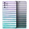 DesignSkinz Purple to Green Watercolor Ombre Stripes | Protective Vinyl Decal Wrap Skin Cover Compatible with The Samsung Galaxy S20 Plus (Full-Body, Screen Trim & Back Glass Skin) view 1