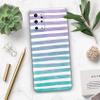 DesignSkinz Purple to Green Watercolor Ombre Stripes | Protective Vinyl Decal Wrap Skin Cover Compatible with The Samsung Galaxy S20 Plus (Full-Body, Screen Trim & Back Glass Skin) view 4